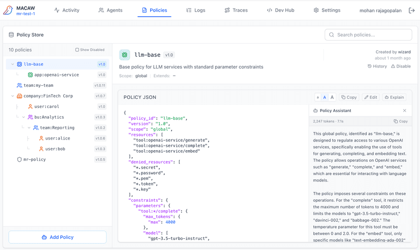Explain Policy Step 2